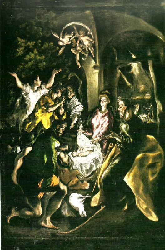 El Greco adoration of the shepherds Spain oil painting art